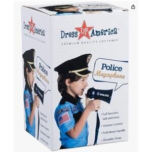 Dress-Up-America Kids Officer’s Megaphone (Blue)